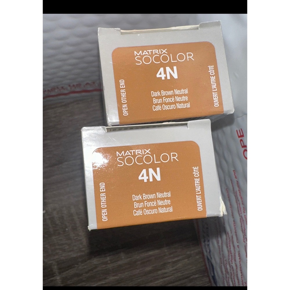 Matrix‎ SoColor Permanent Cream Hair Color 4N Dark Brown Neutral 2 Pack